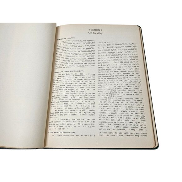Humble Oil & Refining Company Oil Treating Handbook Houston Hardcover Oil & Gas - Picture 8 of 13